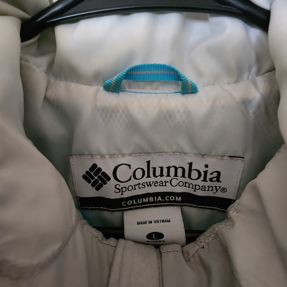 Columbia Blue Colorblock Raincoat, Large - Picture 10 of 15